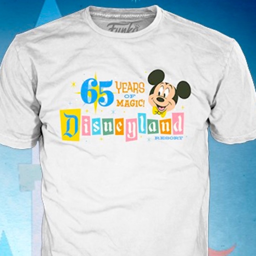 Sealed Funko Disney Disneyland 65th Anniversary tee